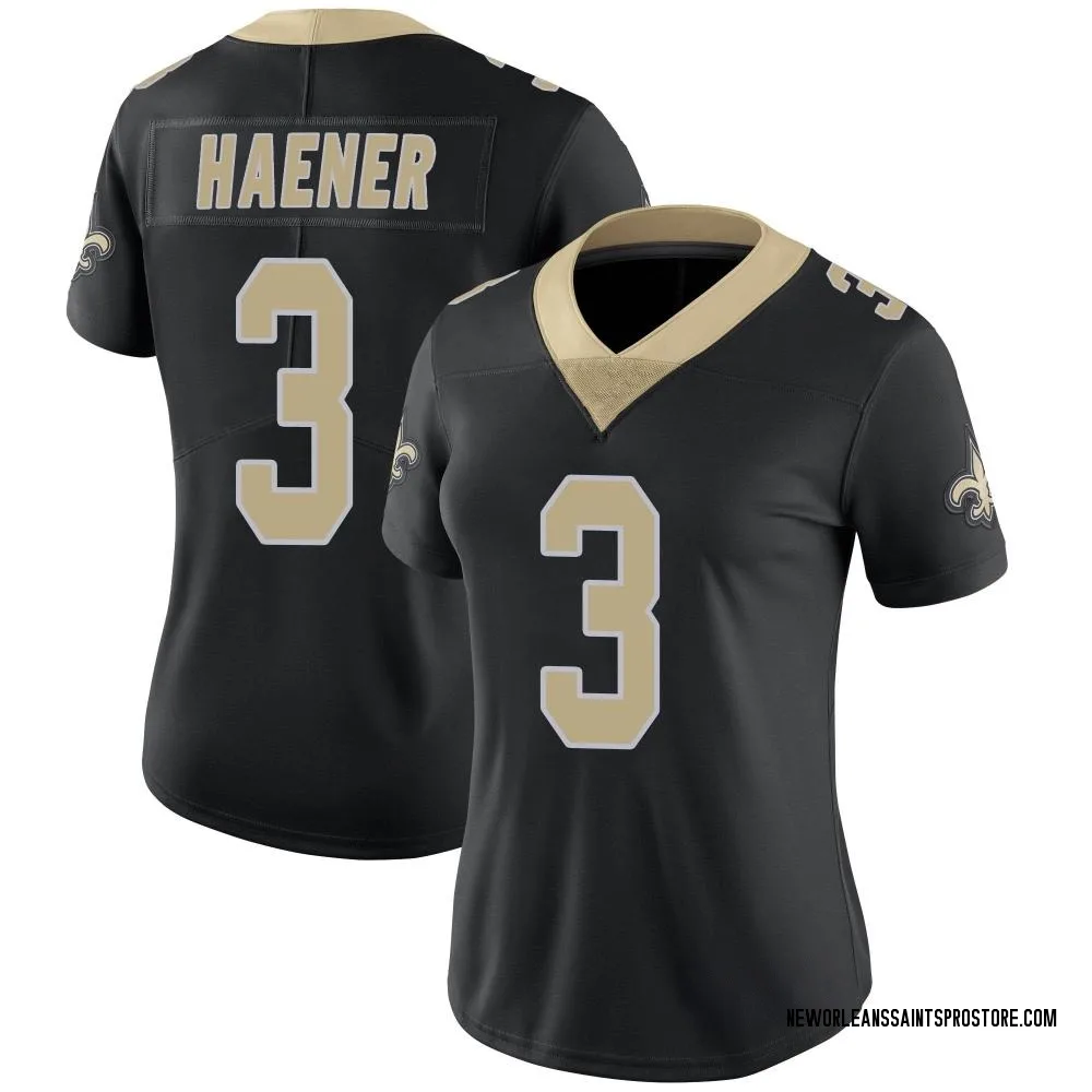 Women's Limited Jake Haener New Orleans Saints Black Team Color Vapor Untouchable Jersey