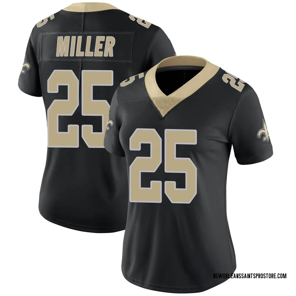 Women's Limited Kendre Miller New Orleans Saints Black Team Color Vapor Untouchable Jersey